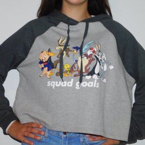 Cropped Looney Tunes Hoodie